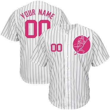 Yankees White Customized Pink Logo Cool Base New Design Jersey,We sell and wholesale Yankees White Customized Pink Logo Cool Base New Design Jersey on line form chian!
